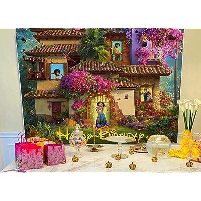 Happy Birthday Backdrop Magical Floral House | Ubuy India