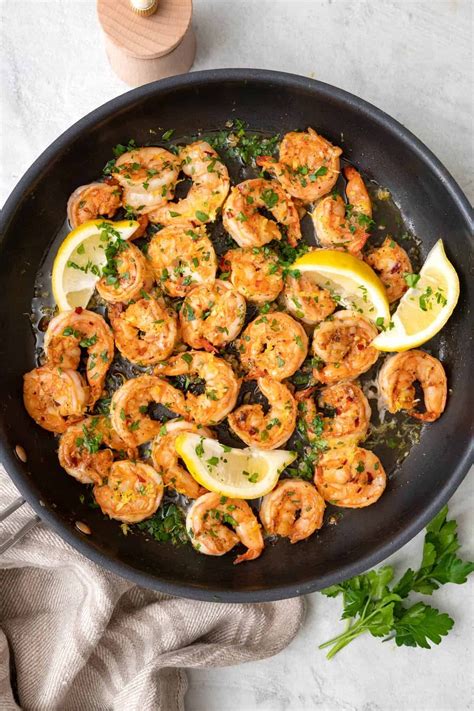 Lemon Garlic Shrimp is a one-pan seafood entrée ready in under 10 ...
