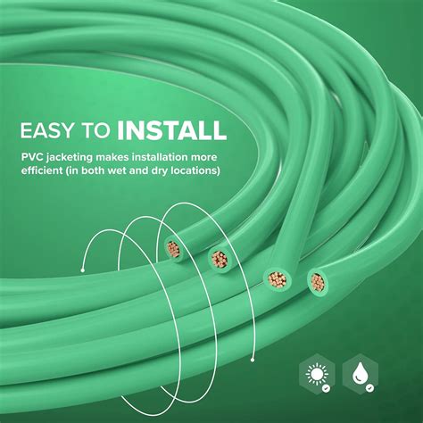 Buy 10 Feet (3 Meter) - Insulated Stranded Copper THHN/THWN Wire - 12 ...