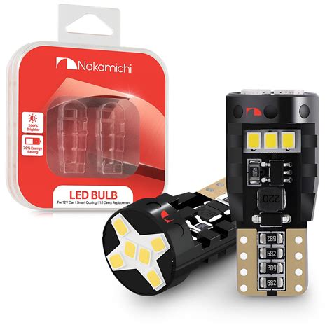 Nakamichi T10 LED Light Bulb 168 2825 194 W5W Wedge 12-SMD 2016 ...