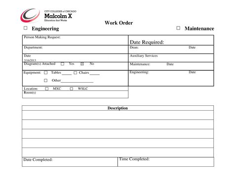 Free Printable Work Order Templates [Excel, Word, PDF] For Landscaping