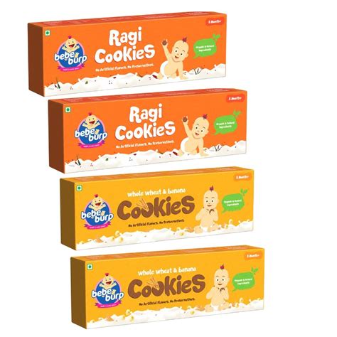 Bebe Burp-Organic Ragi Cookies & Whole Wheat Cookies | Natural Tasty ...
