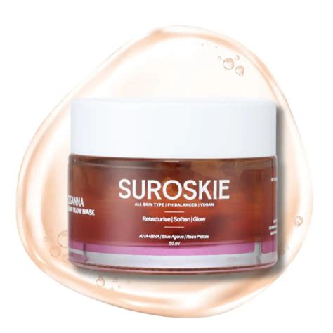 SUROSKIE Rosanna Rose Instant Glow Face Mask 50ml | With Rose & Aloe v ...