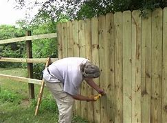 Image result for Installing Wood Fence