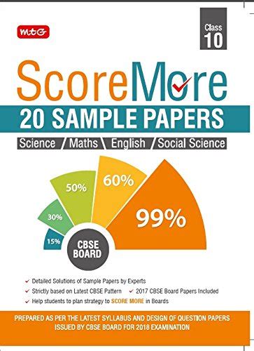 Score More - 20 Sample Papers in English, Maths, Science, S.St. (Class ...
