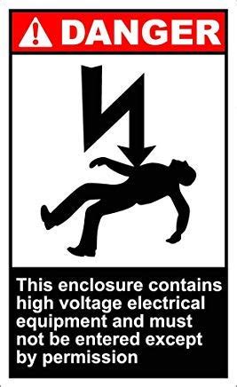 Buy Vivityobert Contains High Voltage Electrical Equipment Danger OSHA ...