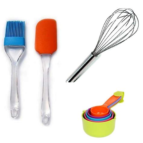 Buy Lavanya Kitchen Baking Tools Combo - Silicone Brush & Spatula Set ...