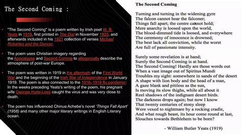 'The Second Coming Poem' by W. B. Yeats - Important Lines with ...