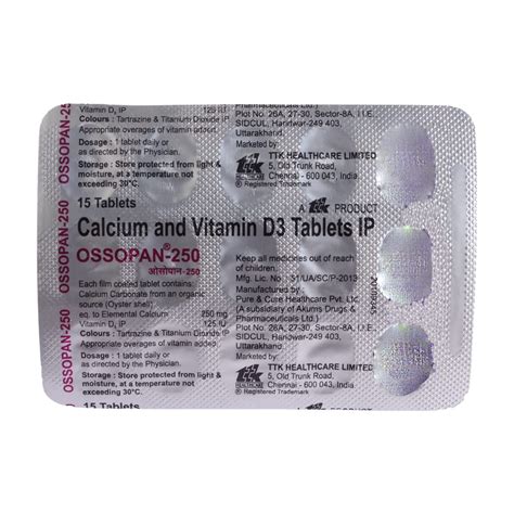 Ossopan-250 - Strip of 15 Tablets : Amazon.in: Health & Personal Care