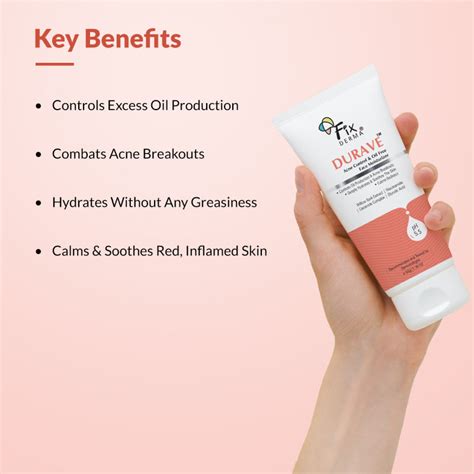 Buy Fixderma Durave Acne Control & Oil Free Moisturizer For Face With ...