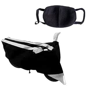 Kandid Silver & Black Water Resistant Bike/Motorcycle Body Cover for ...