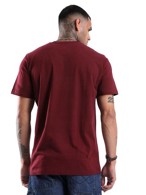 Deep Wine Comfort Fit T-Shirt – Wrogn
