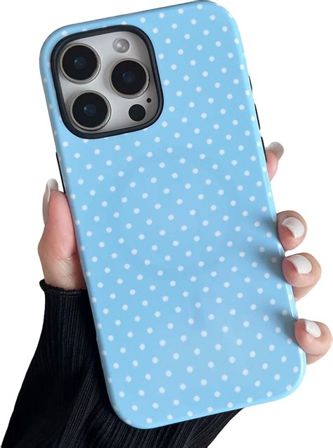 Amazon.com: ZTOFERA Magnetic Case for iPhone 15 Pro, Polka Dot Phone ...