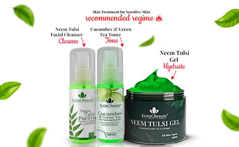 EcstaCBeauy Neem Tulsi Gel | Neem Gel | Tulsi Gel | Gel with Pure Neem ...