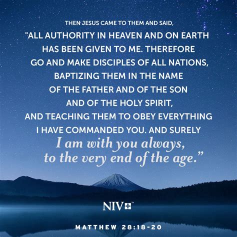 NIV Verse of the Day: Matthew 28:18-20