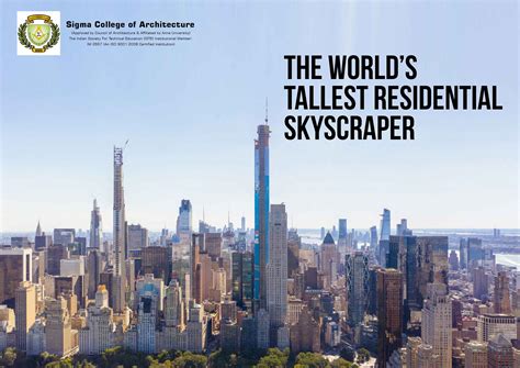 The World’s Tallest Residential Skyscraper