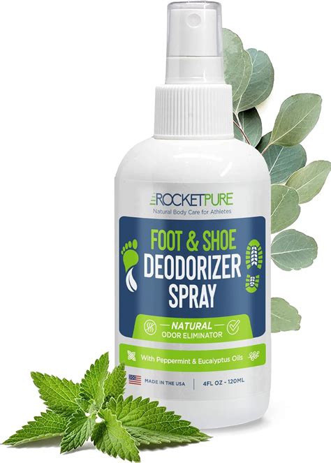 Rocket Pure Natural Shoe Deodorizer Spray & Foot Spray - Shoe Spray ...