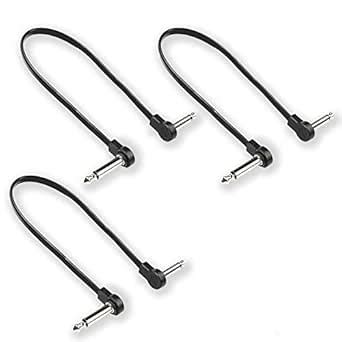 M MAKA Flat Low Profile Guitar Patch Cable 20 inch for Effects Pedals ...