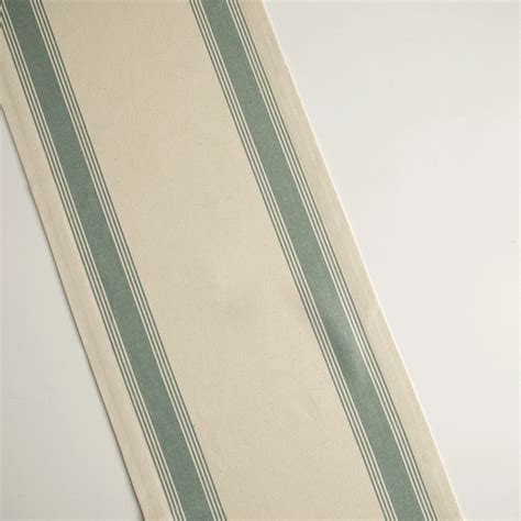 Teal Blue Border 100% Cotton Table Runner - Ellementry – ellementry