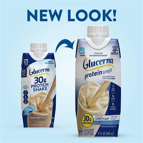 Glucerna Protein Smart Nutritional Shake 30g Protein 150 Calories - 12 ...