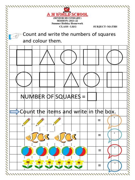 Image result for Lkg Math Test