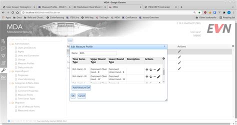 Measure Profiles | TISGraph & MDA