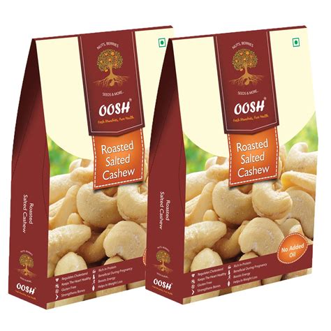 OOSH Roasted Salted Cashew, 2 x 250 g : Amazon.in: Grocery & Gourmet Foods