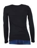 Maglietta manica lunga cotone sportiva armani exchange donna nera