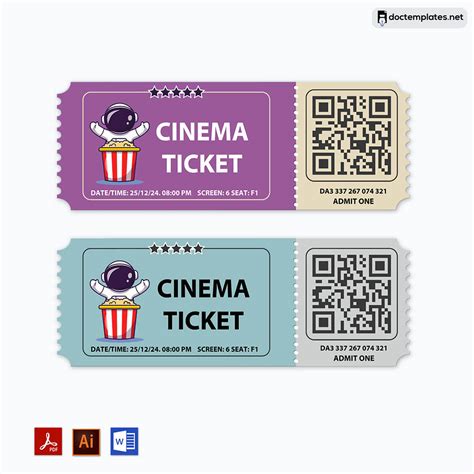 Free Printable Movie Tickets