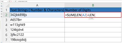 Image result for Excel Digit Count