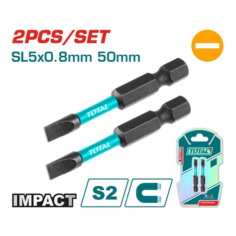 Total 2PCS Impact Screwdriver Bits Set - TACIM71SL550