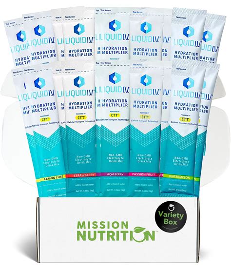 Liquid Iv Hydration Multiplier Sampler Variety Pack Drink Mix Powder ...