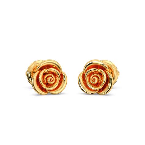 Childrens Gold Earrings: Buy Kids Earrings Online | Candere by Kalyan ...