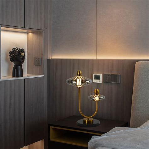 Secant Smoked Table Lamp