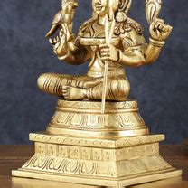 Buy Rajarajeshwari Lalita Devi, Kamakshi, Brass idol 12" - Budhshiv.com