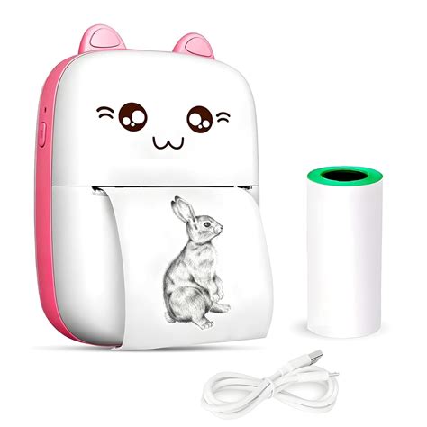 Mini Pocket Printer, Gifts for Kids, Portable Thermal Printer for ...
