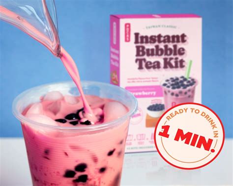 BITE INTO POCAS Instant Bubble Tea Kit with Real Tapioca India | Ubuy