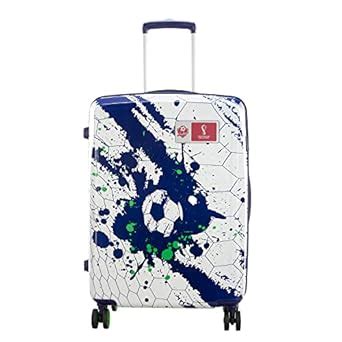Skybags Treble-FIFA 68Cm Printed Polycarbonate Hardsided Medium Luggage ...