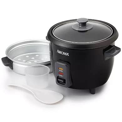 AROMA® 6-Cup (Cooked) / 1.5-Qt. Rice Cooker and Food Steamer