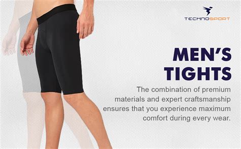 TECHNOSPORT Mens Compression Tights for Gym, Running, Cycling, Swimming ...