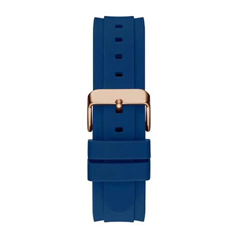 Guess Mens Connoisseur Blue Dial Silicone Analogue Watch - GW0335G2 ...