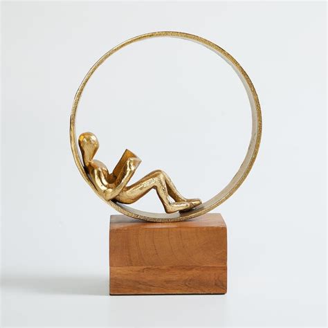 Buy Splendid Gold Rush Aluminium Reader in Circle Table Accent from ...