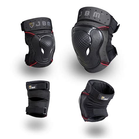 JBM BMX Bike Knee Pads and Elbow Pads with Wrist Guards Protective Gear ...