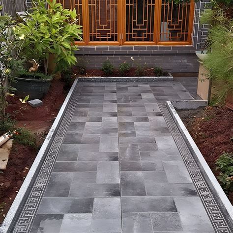 Modern Outdoor Floor Tile Square Straight Edge Vintage Floor Tile ...