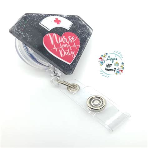 Nurse On Duty Badge Reel Nurse Badge Reel Badge Reel for | Etsy