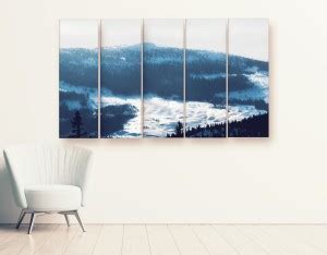 Artdira Beautiful Landscape Multiple Split Frames Wall Painting Sparkle ...