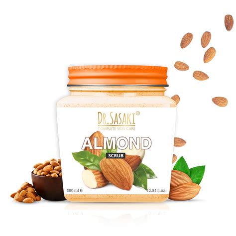 Dr.Sasaki Complete Skin Care Almond Face/Body Scrub,380ml : Amazon.in ...