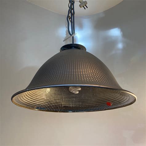 Industrial Silvered Waffle Glass Light - Ballard Reuse