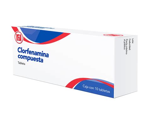 CLORFENAMINA COMPUESTA CAJA CON 10 TABLETAS DE 500/25/5/4 MG - eTrueba