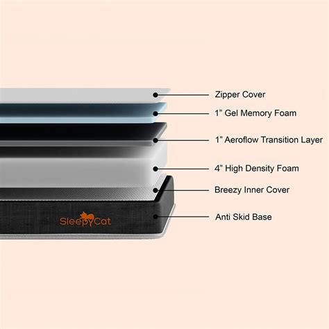 SleepyCat Original 6 Inch Medium Firm Queen Size Orthopedic Mattress ...